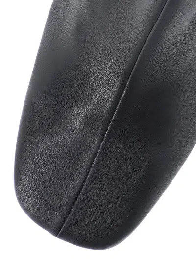 Dries Van Noten Pointed Toe Ankle Boots With Sculptural Heel In Black