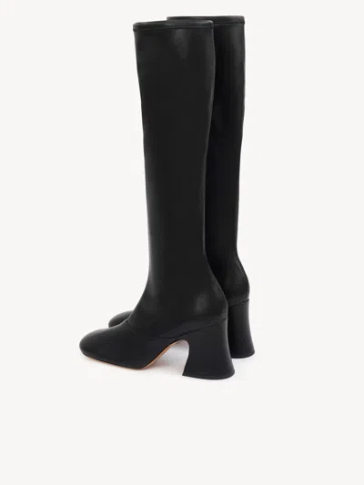 Chloé Janis Stretch Over-the-knee Boot In Black