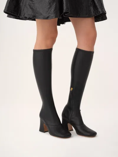 Chloé Janis Stretch Over-the-knee Boot In Black
