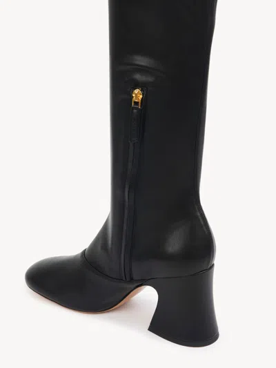 Chloé Janis Stretch Over-the-knee Boot In Black