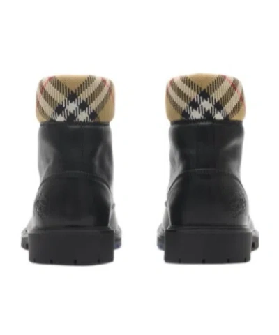 Burberry Brown Leather Amphibian Rogue In Animal Print