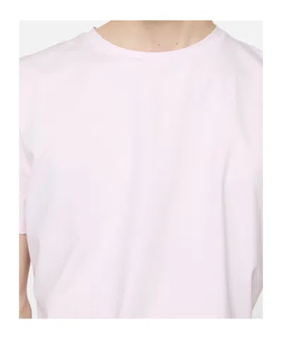 Acne Studios Logo-patch Short-sleeve T-shirt In Pink