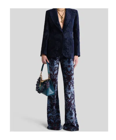 Etro Chenille Jacquard Jacket In Black