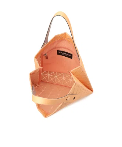 Issey Miyake Double Handle Handbag In Brown