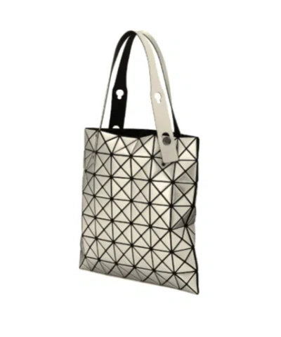Issey Miyake Double Handle Handbag In Gray