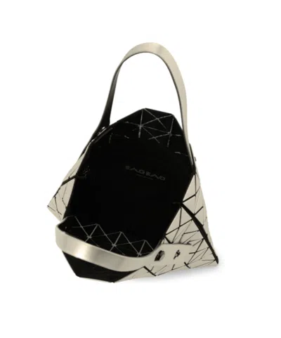 Issey Miyake Double Handle Handbag In Gray