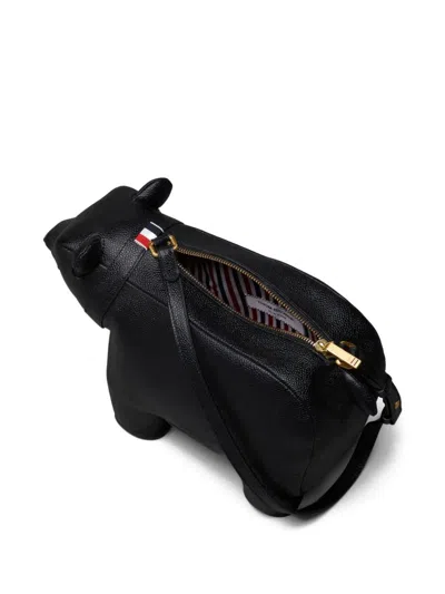 Thom Browne Bear-motif Shoulder Bag In Black