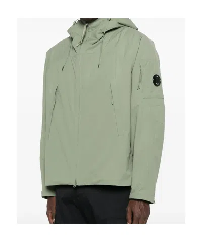C.p. Company Outerwear Medium Jacket In Pro-tek Clothing In Green