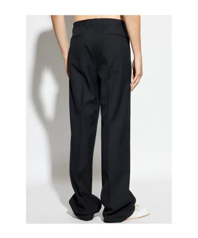 Dries Van Noten Belt Loop Casual Pants In Black