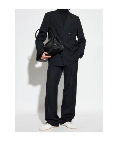 Dries Van Noten Belt Loop Casual Pants In Black