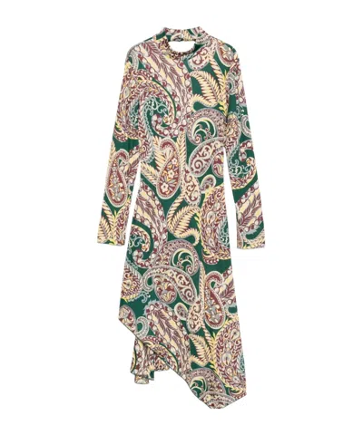 Etro Paisley Print Dress In Multi