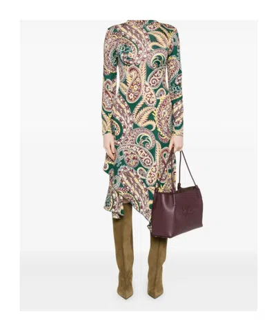 Etro Paisley Print Dress In Multi