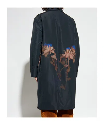 Dries Van Noten Men Rankle Printed Tailored Coat In Black