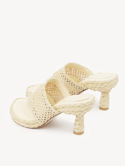 Chloé Isla Crochet Espadrille Sandal In Neutral
