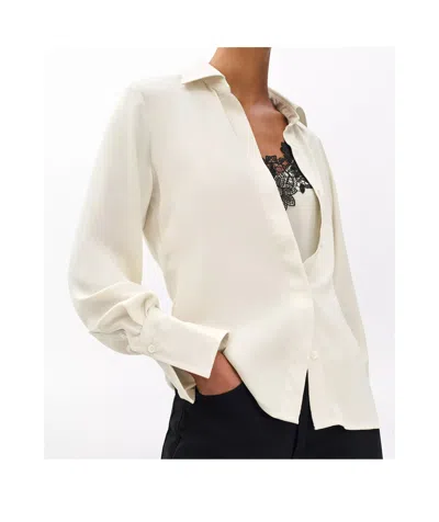 Rag & Bone Venus Lace Cami Blouse In White