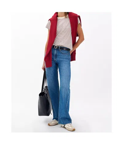 Rag & Bone The Slub Stripe T-shirt In Multi