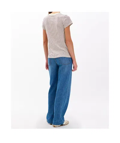 Rag & Bone The Slub Stripe T-shirt In Multi