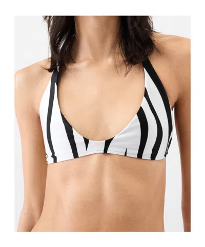 Jacquemus The Isola Bikini Top In White