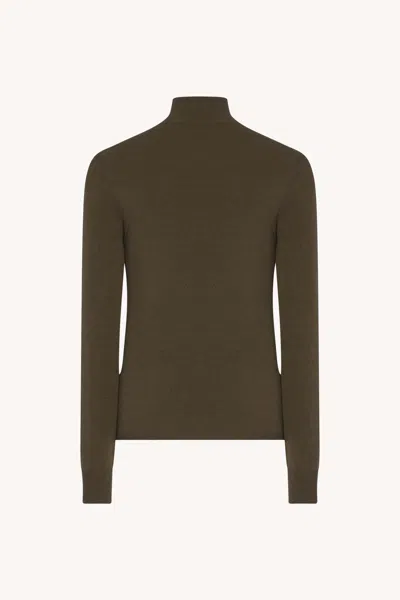 The Row Lalea Stretch-knit Top In Brown