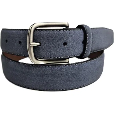 Vince Camuto Ultra Suede Belt In Blue