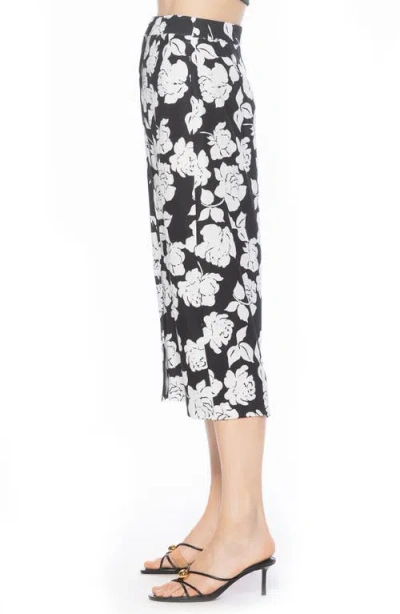 Alexia Admor Zephyr Button Front Midi Skirt In Multi