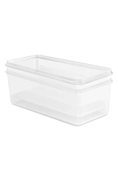 Sorbus 3-pack 13.5 Cup Storage Containers With Lids In Transparent