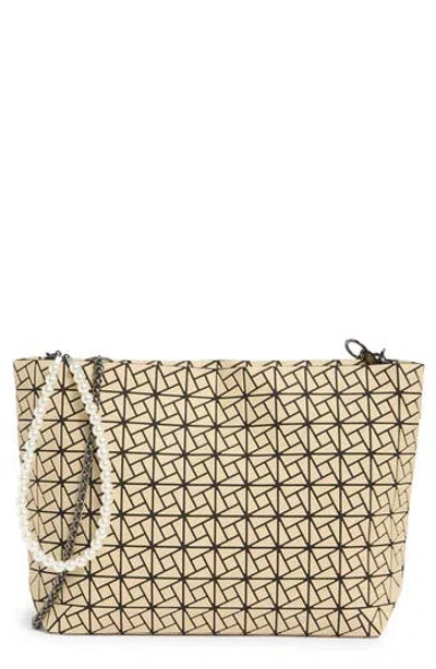 Patrizia Luca Box Pattern Clutch In Brown
