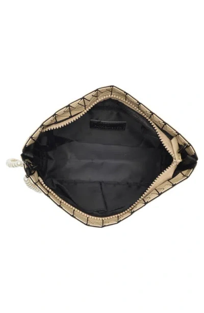 Patrizia Luca Box Pattern Clutch In Brown