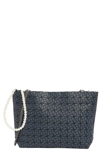 Patrizia Luca Box Pattern Clutch In Blue