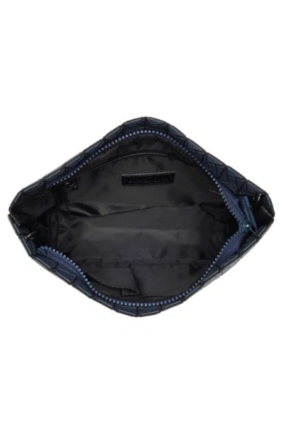 Patrizia Luca Box Pattern Clutch In Blue