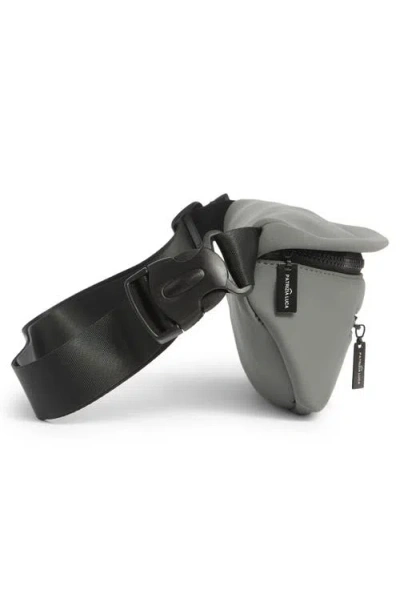 Patrizia Luca Neoprene Belt Bag In Gray
