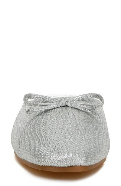Rag & Co Jaylor Party Bow Slip-on Mules In Silver