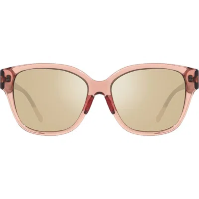Revo Daphne Oversized Acetate Cat-eye Sunglasses In Brown