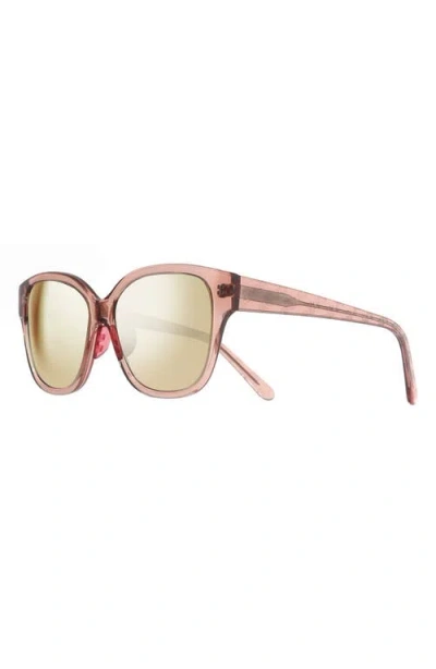 Revo Daphne Oversized Acetate Cat-eye Sunglasses In Brown