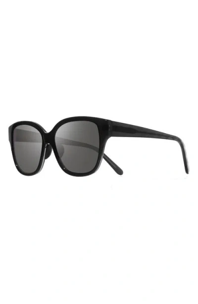 Revo Perry 55mm Polarized Cat Eye Sunglasses In Black