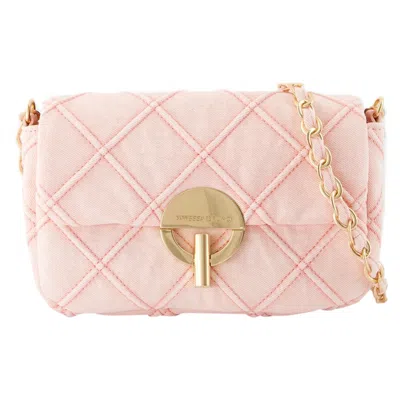 Vanessa Bruno Moon Moyen Crossbody In Pink