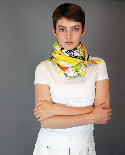 Jessie Zhao New York Silk Scarf Of Wonderful World: Once Upon A Time In Multi