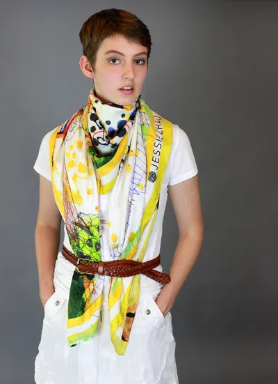 Jessie Zhao New York Silk Scarf Of Wonderful World: Once Upon A Time In Multi