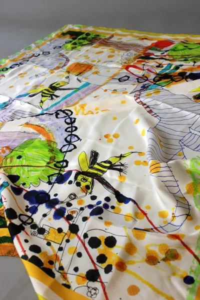 Jessie Zhao New York Silk Scarf Of Wonderful World: Once Upon A Time In Multi