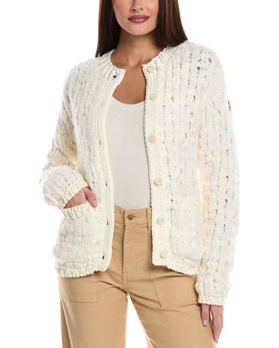 Moncler Wool & Alpaca-blend Cardigan In Neutral