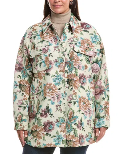 Marina Rinaldi Plus Canapa Jacket In Multi