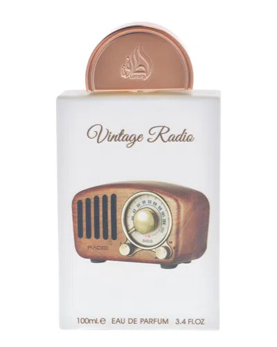 Lattafa Unisex 3.4oz Vintage Radio Edp In Transparent