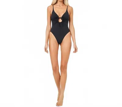 L*space Piper Keyhole One-piece Swimsuit In Black