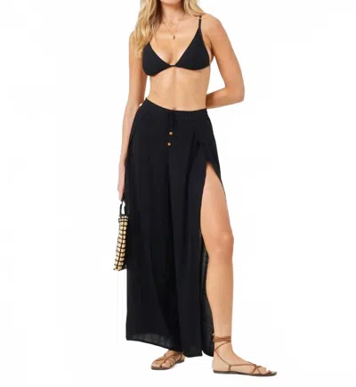 L*space Cali Split Leg Pants In Black In Black