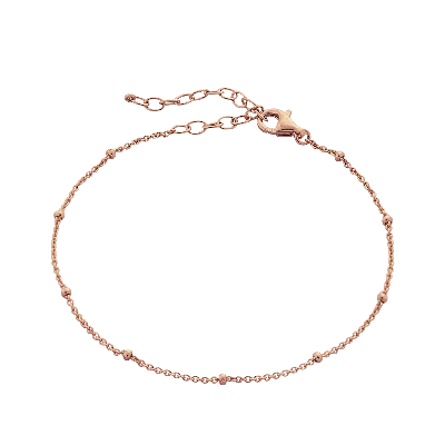 Spero London Fine Beaded Chain Bracelet Satellite In Gold