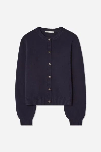 A Days March Maine Lambswool Cardigan In Blue