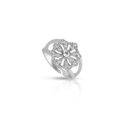 Ep Designs Women's White Elona  Mini Stone Ring In White