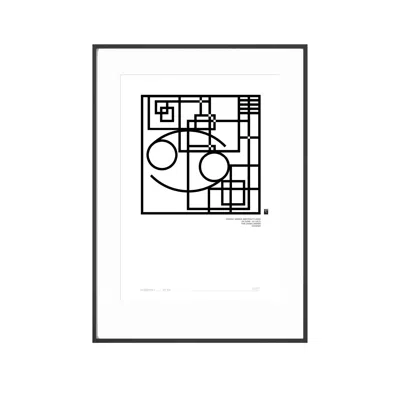 Curiosity Snug Zodiac Series Abstract Lines - Cancer Print - Black In Black