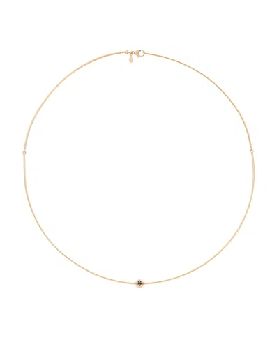 Eloise Jewelry Women's Blue Moon Necklace Sapphire In Blue