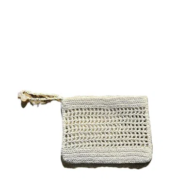 Springmoonatelier Women's Summer Beauty White Clutch In White